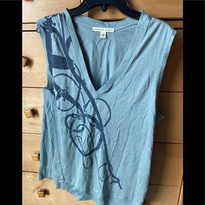 Burning Torch V Neck Printed Shirt